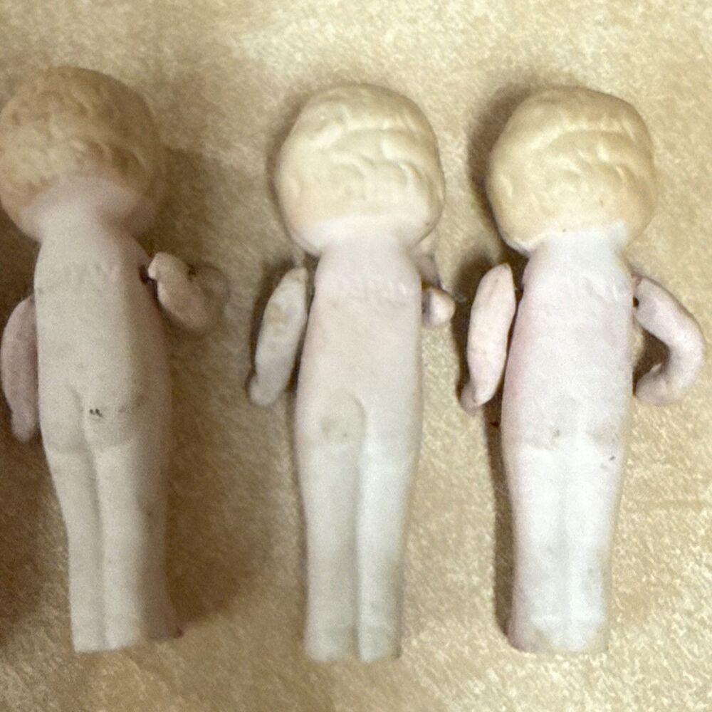 Vintage Occupied Japan Bisque Porcelain Doll Dolls Mini Figurines Jointed Lot 5 - Picture 8 of 14